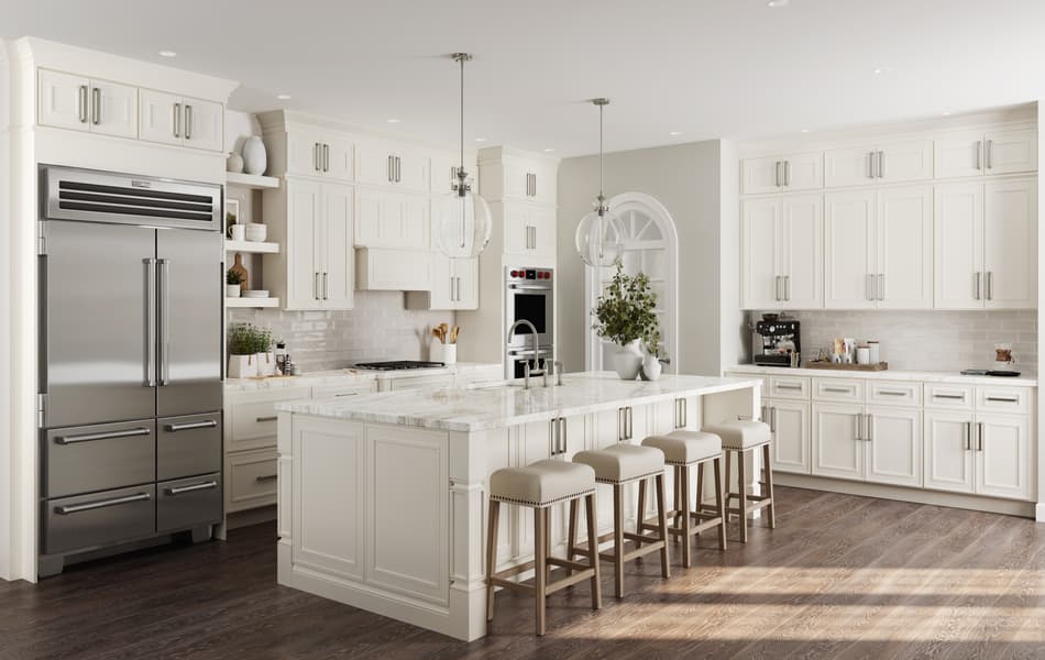Artisian Canvas White Shaker